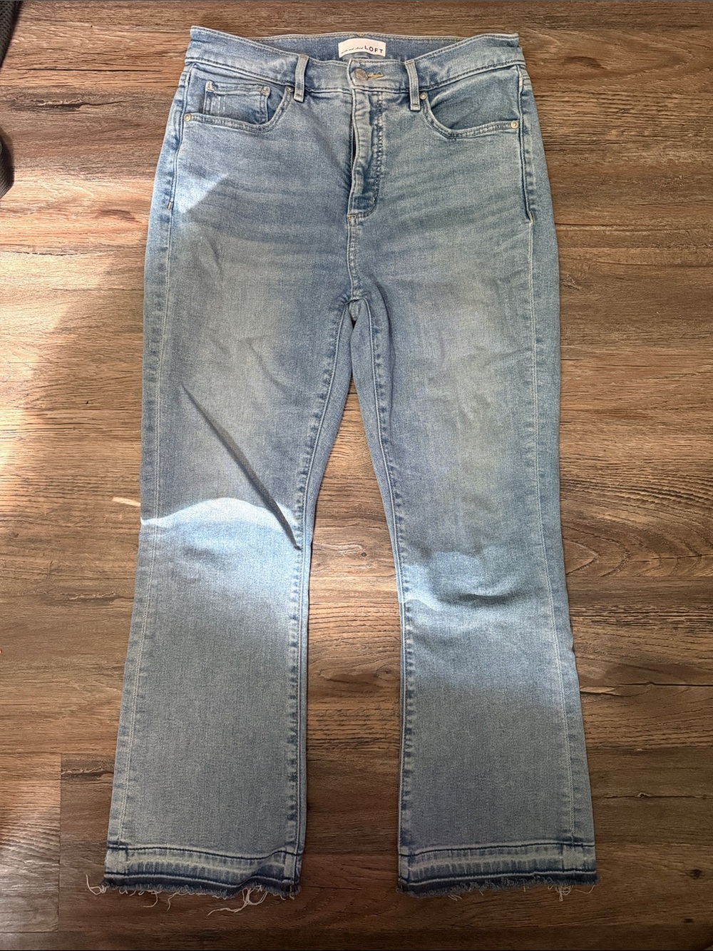 LOFT Light Blue Flare Jeans